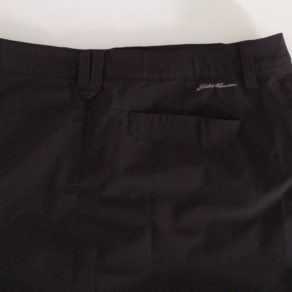 Eddie Bauer Black Cargo Skort Women's Size 12 Pockets Pre-owned Sportswear - Picture 10 of 12